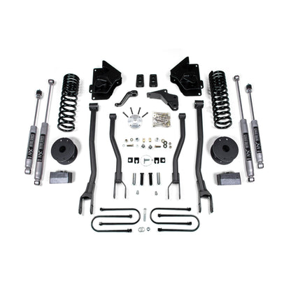 BDS Suspension | 4 Inch Lift Kit w/ 4-Link Ram 3500 w/ Rear Air Ride 13-18 4WD Gas NX2 Nitro Shocks | BDS1646H