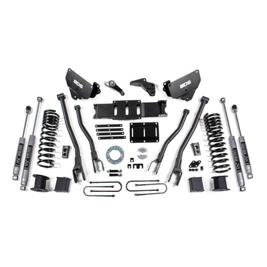 BDS Suspension | 6 Inch Lift Kit w/ 4-Link Ram 3500 w/ Rear Air Ride 13-18 4WD Diesel 8 Bolt Indexing Ring Fox 2.0 Performance Shocks | BDS1650FS