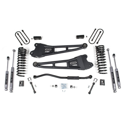 BDS Suspension | 3 Inch Lift Kit w/ Radius Arm Ram 3500 19-24 4WD Diesel With Factory Rear Overload Leaf Fox 2.5 Performance Elite Shocks | BDS1654FPE