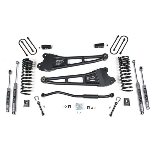 BDS Suspension | 3 Inch Lift Kit w/ Radius Arm Ram 3500 19-24 4WD Diesel With Factory Rear Overload Leaf Fox 2.0 Performance Shocks | BDS1654FS
