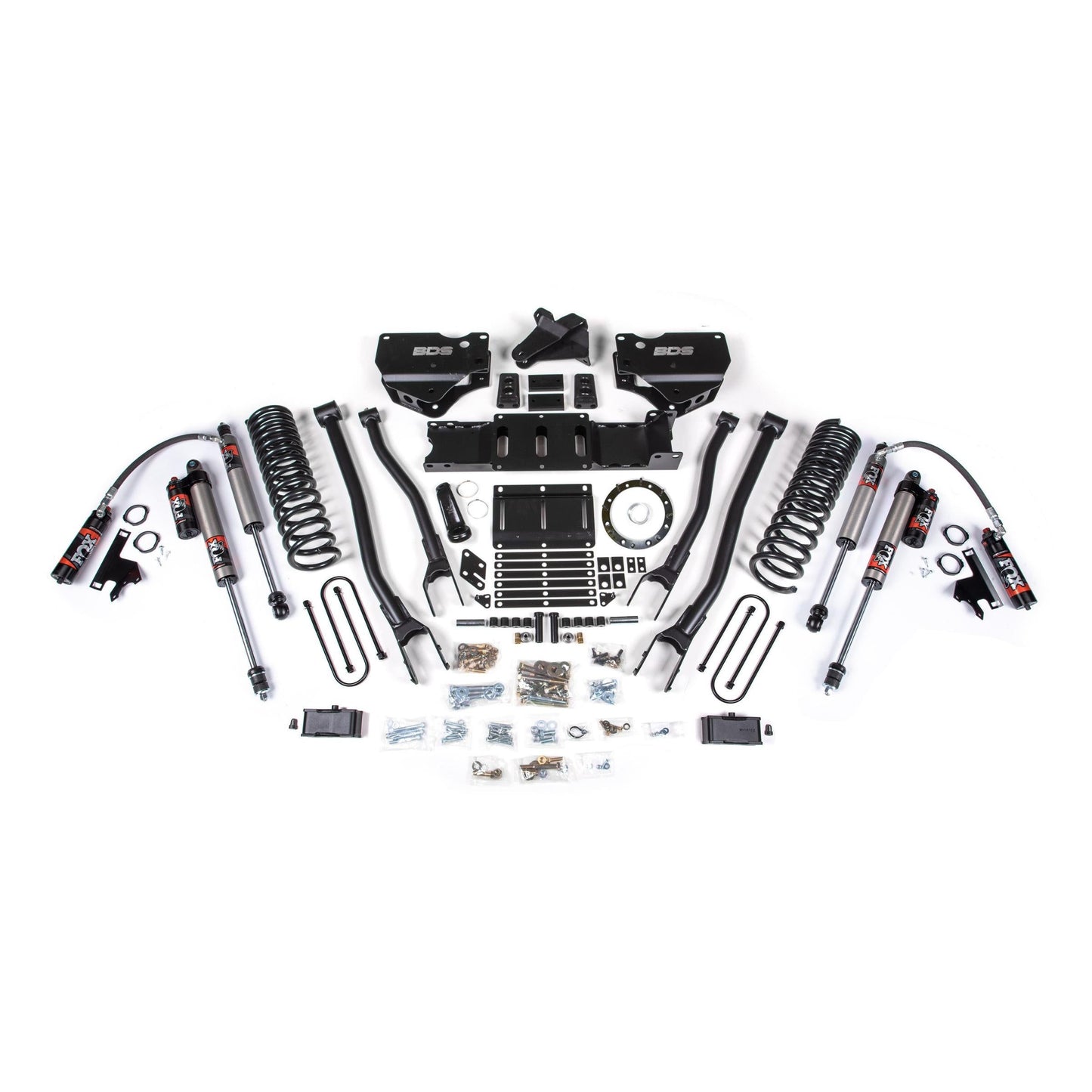 BDS Suspension | 4 Inch Lift Kit w/ 4-Link Ram 3500 19-23 4WD Diesel 6 Bolt Forx 2.5 Performance Elite Shocks | BDS1667FPE