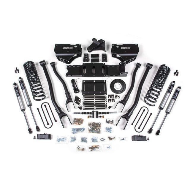 BDS Suspension | 4 Inch Lift Kit w/ 4-Link Ram 3500 19-23 4WD Diesel 8 Bolt Fox 2.0 Performance Shocks | BDS1672FS