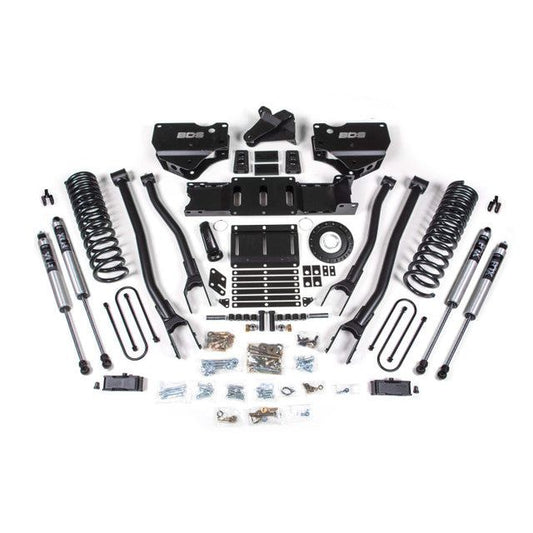 BDS Suspension | 4 Inch Lift Kit w/ 4-Link Ram 3500 19-23 4WD Diesel 8 Bolt Fox 2.0 Performance Shocks | BDS1672FS