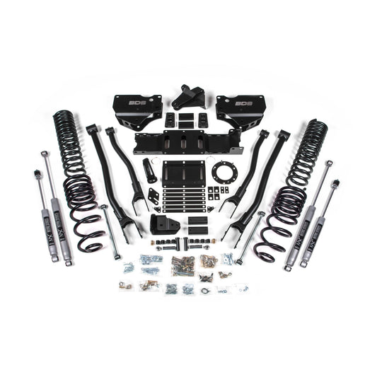 BDS Suspension | 4 Inch Lift Kit w/ 4-Link Ram 2500 19-24 4WD Diesel Fox 2.0 Performance Shocks | BDS1674FS