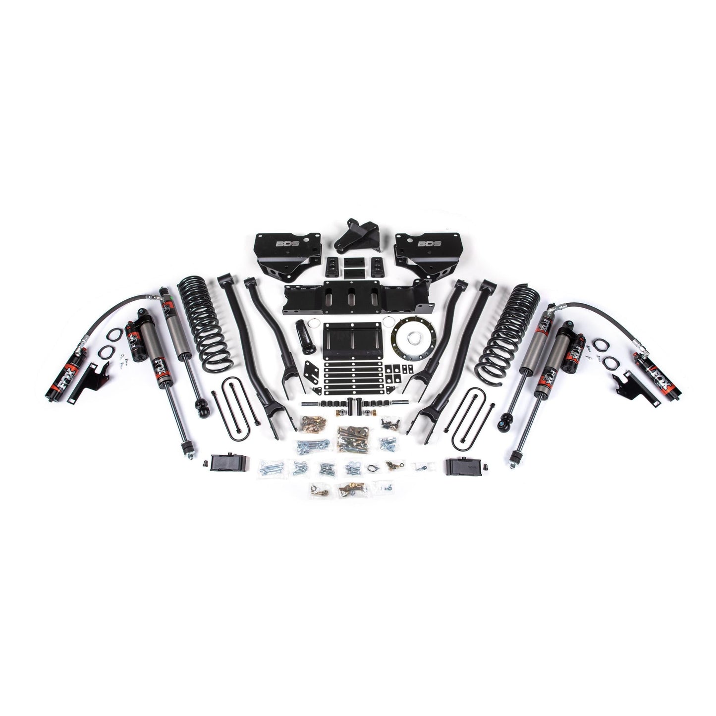 BDS Suspension | 4 Inch Lift Kit w/ 4-Link Ram 3500 19-23 4WD Gas Without Factory Rear Overload Leaf Fox 2.5 Performance Elite | BDS1676FPE