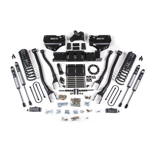 BDS Suspension | 4 Inch Lift Kit w/ 4-Link Ram 3500 19-23 4WD Gas With Factory Rear Overload Leaf FOX 2.0 Performance | BDS1679FS