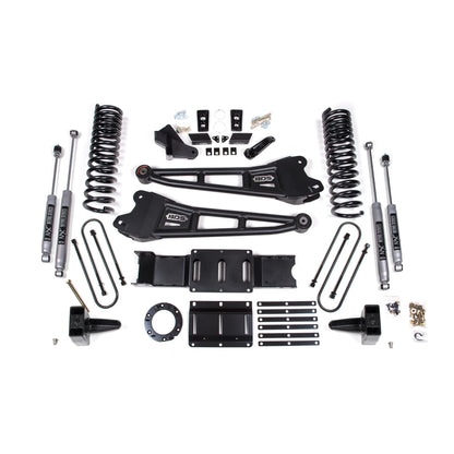BDS Suspension | 6 Inch Lift Kit w/ Radius Arm Ram 3500 19-24 4WD Diesel With Factory Rear Overload Leaf 8 Bolt Fox 2.0 Performance Shocks | BDS1685FS