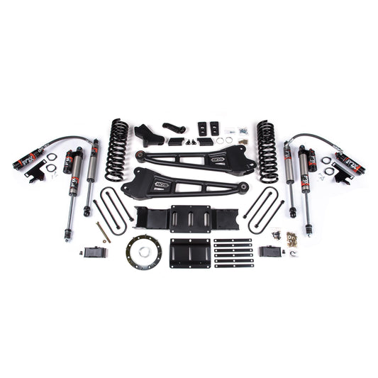 BDS Suspension | 4 Inch Lift Kit w/ Radius Arm Ram 3500 19-23 4WD Gas With Factory Rear Overload Leaf Fox 2.5 Performance Elite | BDS1703FPE