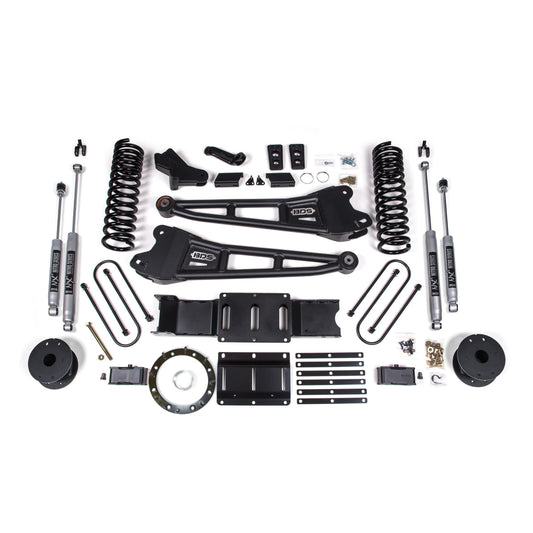 BDS Suspension | 4 Inch Lift Kit w/ Radius Arm Ram 3500 19-23 4WD Gas With Factory Rear Overload Leaf NX2 Nitro Shocks | BDS1703H