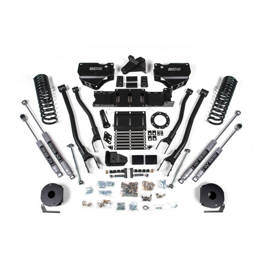 BDS Suspension | 4 Inch Lift Kit w/ 4-Link Ram 2500 w/ Rear Air Ride 19-24 4WD Diesel Fox 2.0 Performance Shocks | BDS1715FS