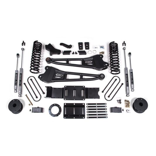 BDS Suspension | 4 Inch Lift Kit w/ Radius Arm Ram 3500 w/ Rear Air Ride 19-24 4WD Diesel 6 Bolt Fox 2.0 Performance Shocks | BDS1718FS