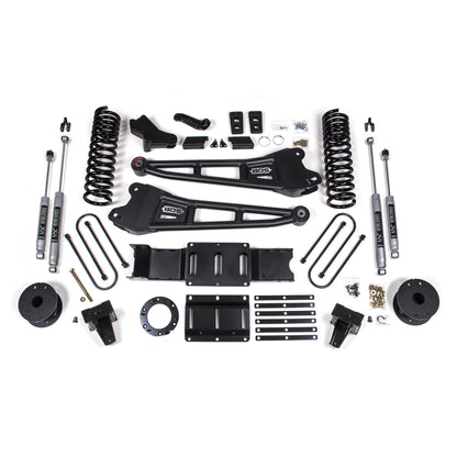 BDS Suspension | 6 Inch Lift Kit w/ Radius Arm Ram 3500 w/ Rear Air Ride 19-24 4WD Diesel 6 Bolt Indexing Ring Fox 2.0 Performance Shocks | BDS1724FS