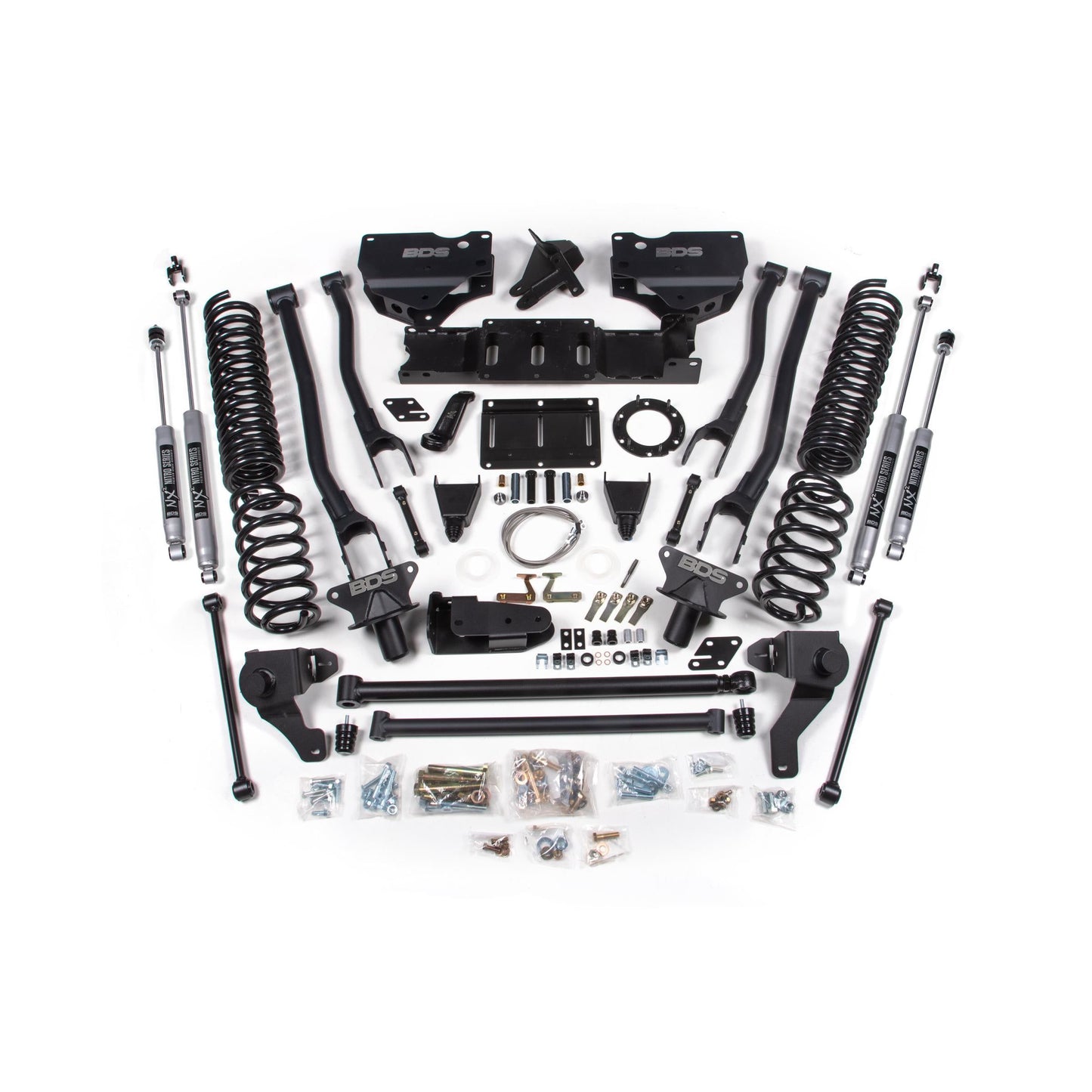 BDS Suspension | 8 Inch Lift Kit w/ 4-Link Ram 2500 19-24 4WD Diesel Fox 2.0 Performance Shocks | BDS1727FS