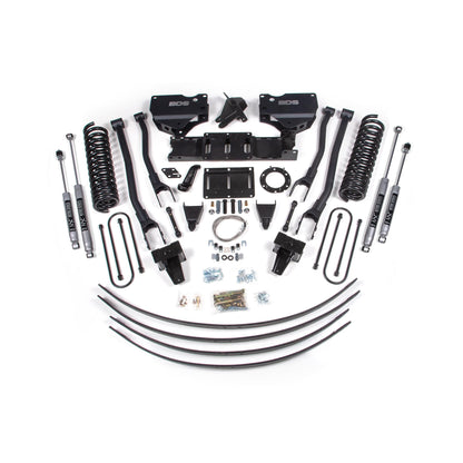 BDS Suspension | 8 Inch Lift Kit w/ 4-Link Ram 3500 19-24 4WD Diesel Without Factory Rear Overload Leaf 6 Bolt Fox 2.0 Performance Shocks | BDS1728FS