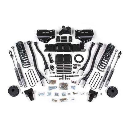 BDS Suspension | 6 Inch Lift Kit w/ 4-Link Ram 3500 w/ Rear Air Ride 19-24 4WD Diesel 6 Bolt Fox 2.0 Performance Shocks | BDS1732FS