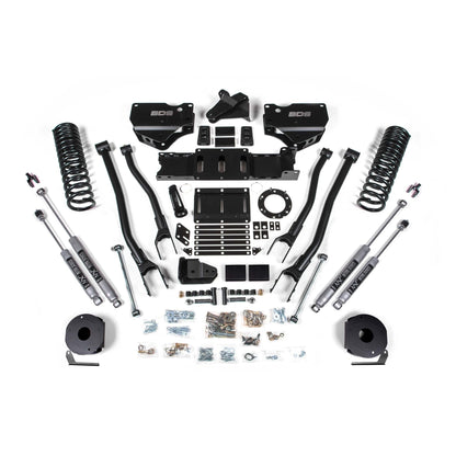 BDS Suspension | 6 Inch Lift Kit w/ 4-Link Ram 2500 w/ Rear Air Ride 19-24 4WD Diesel Fox 2.0 Performance Shocks | BDS1738FS