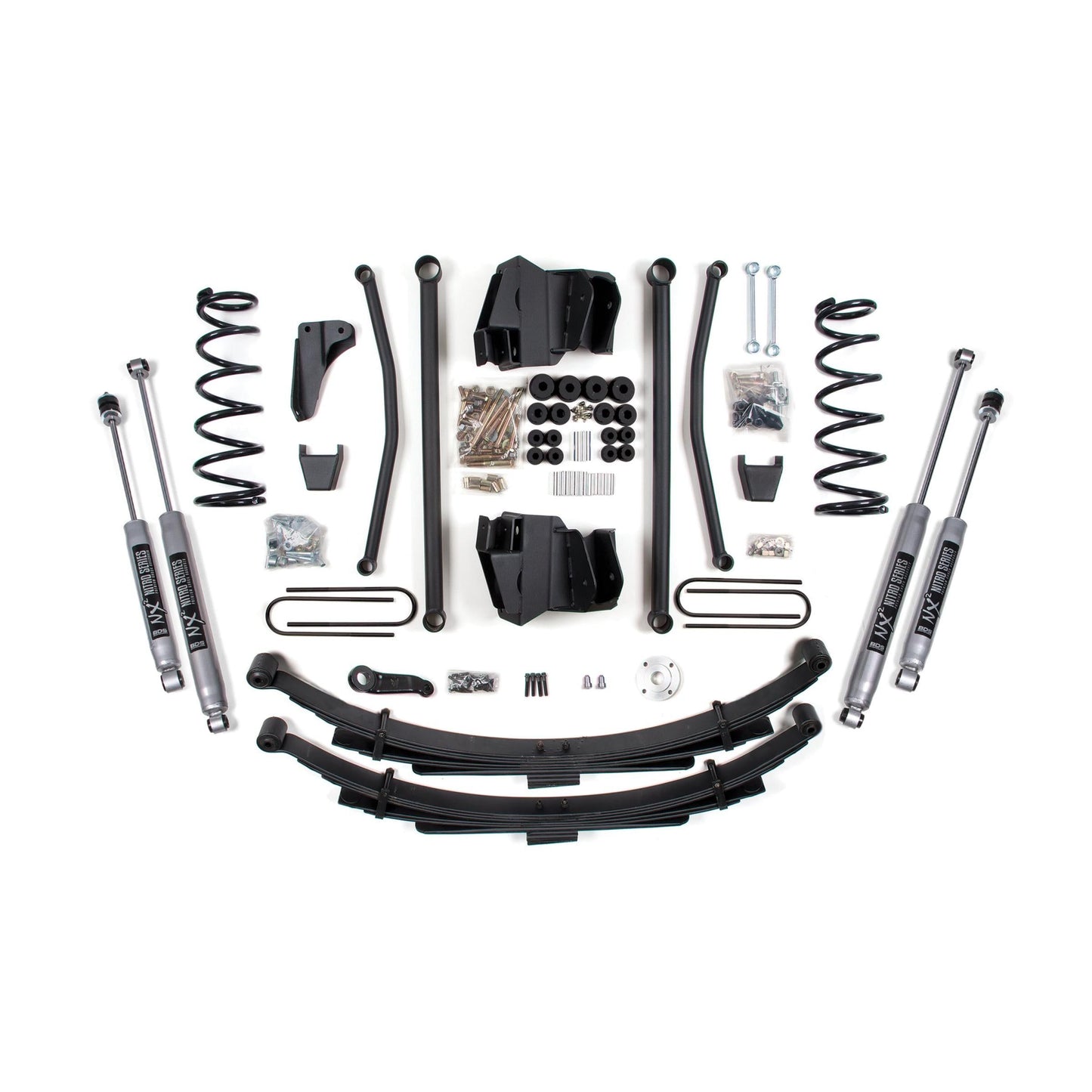 BDS Suspension | 8 Inch Lift Kit Long Arm Dodge Ram 2500/3500 2008 4WD Diesel Manual Leaf Springs 3.5 Inch Axle NX2 Nitro Shocks | BDS1749H