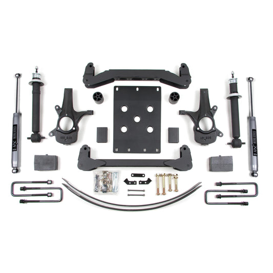 BDS Suspension | 6 Inch Lift Kit Silverado/Sierra 1500 07-13 2WD 5 Inch Block Add A Leaf NX2 Nitro | BDS174H