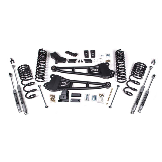 BDS Suspension | 4 Inch Lift Kit w/ Radius Arm Ram 2500 14-18 4WD Gas Fox 2.5 Performance Elite Shocks | BDS1763FPE