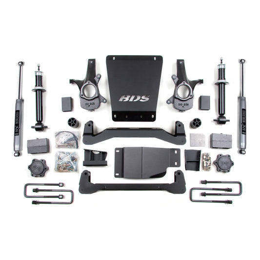 BDS Suspension | 6 Inch Lift Kit Silverado/Sierra 1500 07-13 4WD Leaf Springs Fox 2.0 Performance | BDS177FS