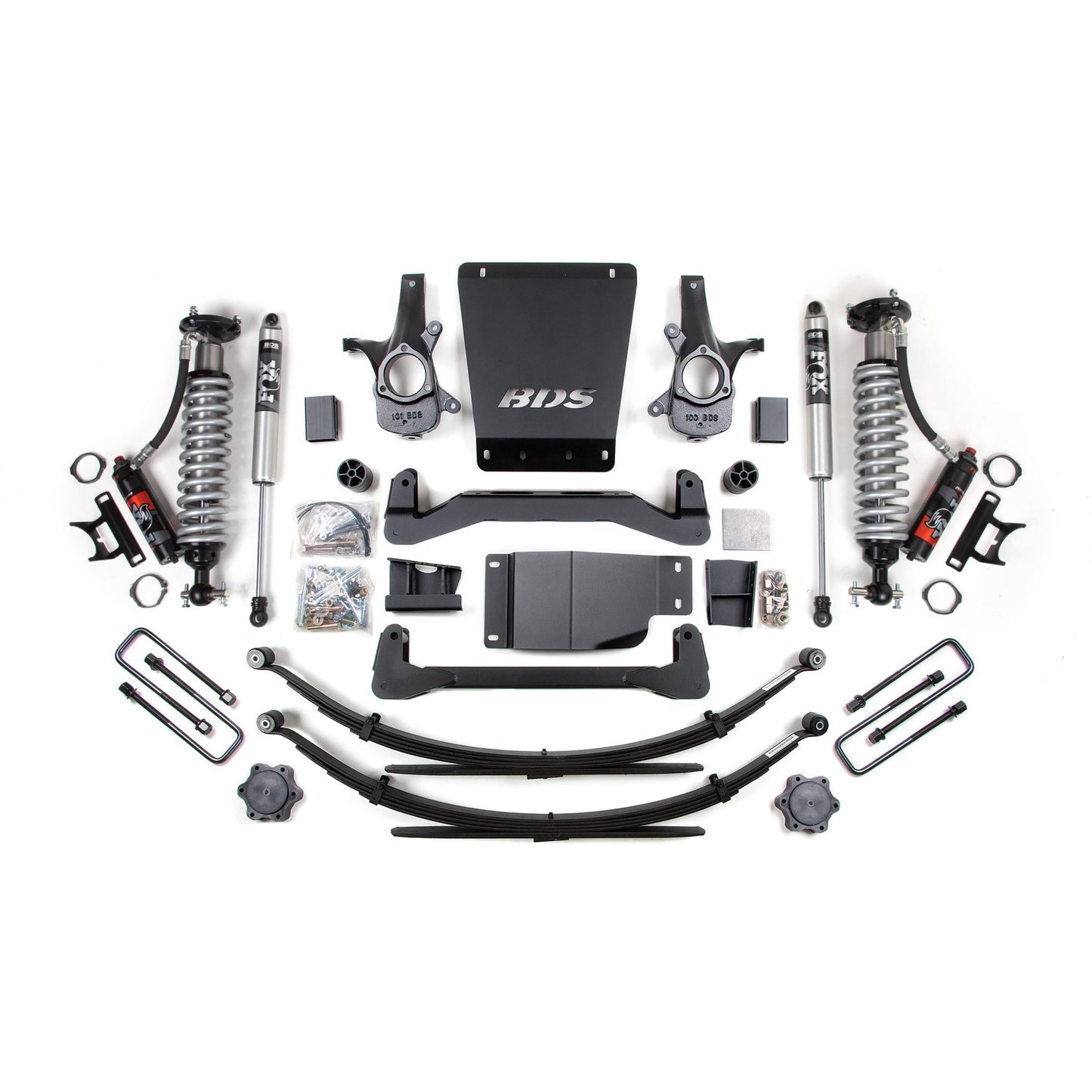BDS Suspension | 2007-2013 GM 1500 4wd 6 Inch Suspension Lift Kit 5.5 Inch Rear Block/AAL 2.5 PES C/O Front 2.0 IFP PS Rear BDS Supsension | BDS177PSS