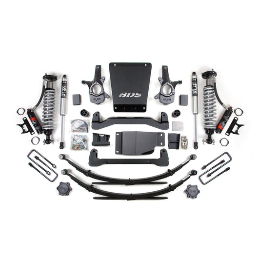 BDS Suspension | 2007-2013 GM 1500 4wd 6 Inch Suspension Lift Kit 5.5 Inch Rear Block/AAL 2.5 PES C/O Front 2.0 IFP PS Rear BDS Supsension | BDS177PSS