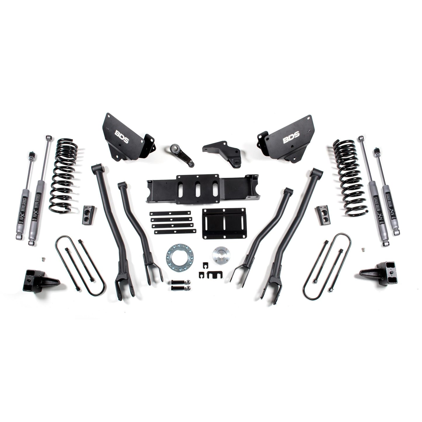 BDS Suspension | 6 Inch Lift Kit w/ 4-Link Ram 3500 13-18 4WD Diesel 5 Inch Block 8 Bolt Indexing Ring Fox 2.0 Performance Shocks | BDS1783FS