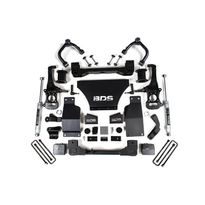 BDS Suspension | 6 Inch Lift Kit Silverado/Sierra 1500 19-24 4WD Gas Strut Spacer Fox 2.0 Performance | BDS1801FS