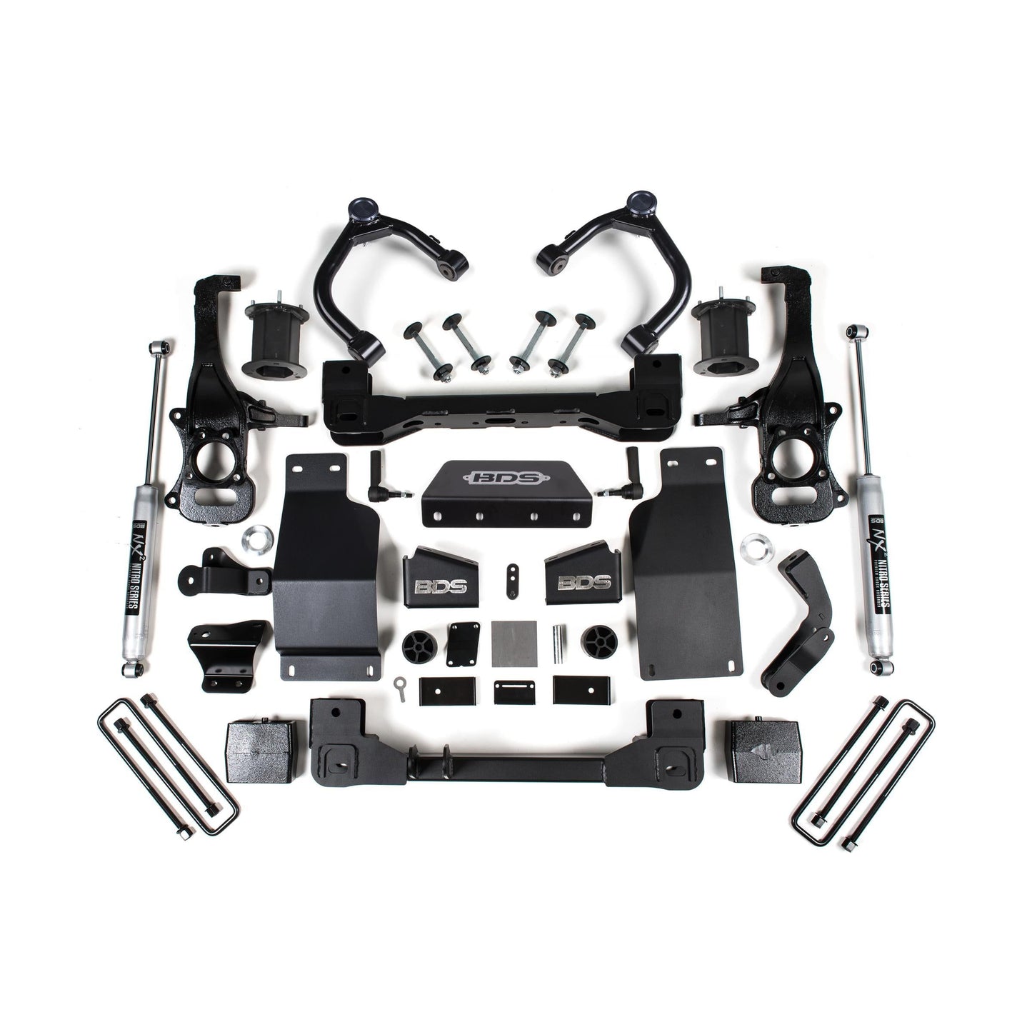 BDS Suspension | 6 Inch Lift Kit Silverado/Sierra 1500 19-24 4WD Diesel Strut Spacer Fox 2.0 Performance | BDS1803FS