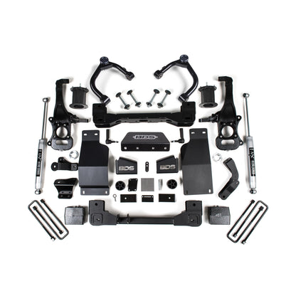 BDS Suspension | 6 Inch Lift Kit Silverado/Sierra 1500 19-24 4WD Diesel Strut Spacer Fox 2.0 Performance | BDS1803FS