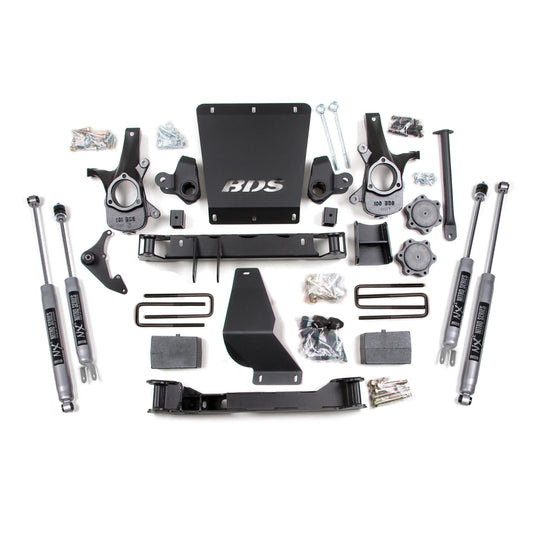 BDS Suspension | 6 Inch Lift Kit Silverado/Sierra 1500 99-06 4WD Leaf Springs Fox 2.0 Performance | BDS180FS