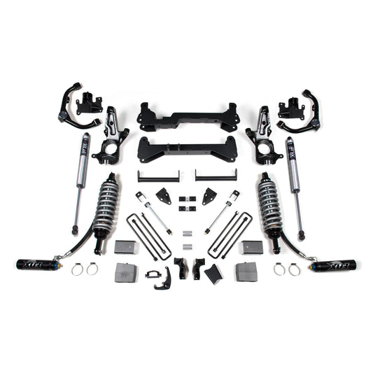 BDS Suspension | 7 Inch Lift Kit FOX 2.5 Coil-Over Conversion Silverado/Sierra 2500HD 01-10 2WD Carrier Below Crossmember Fox 2.5 Performance Shocks | BDS1818FDSC