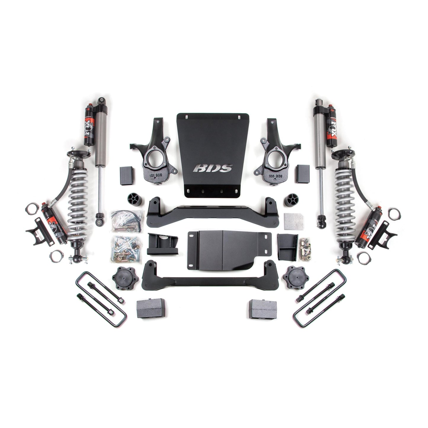 BDS Suspension | 4 Inch Lift Kit FOX 2.5 Performance Elite 5 Inch Block Lift Coil-Over 07-13 Silverado/Sierra 1500 4WD BDS Suspension | BDS184PES