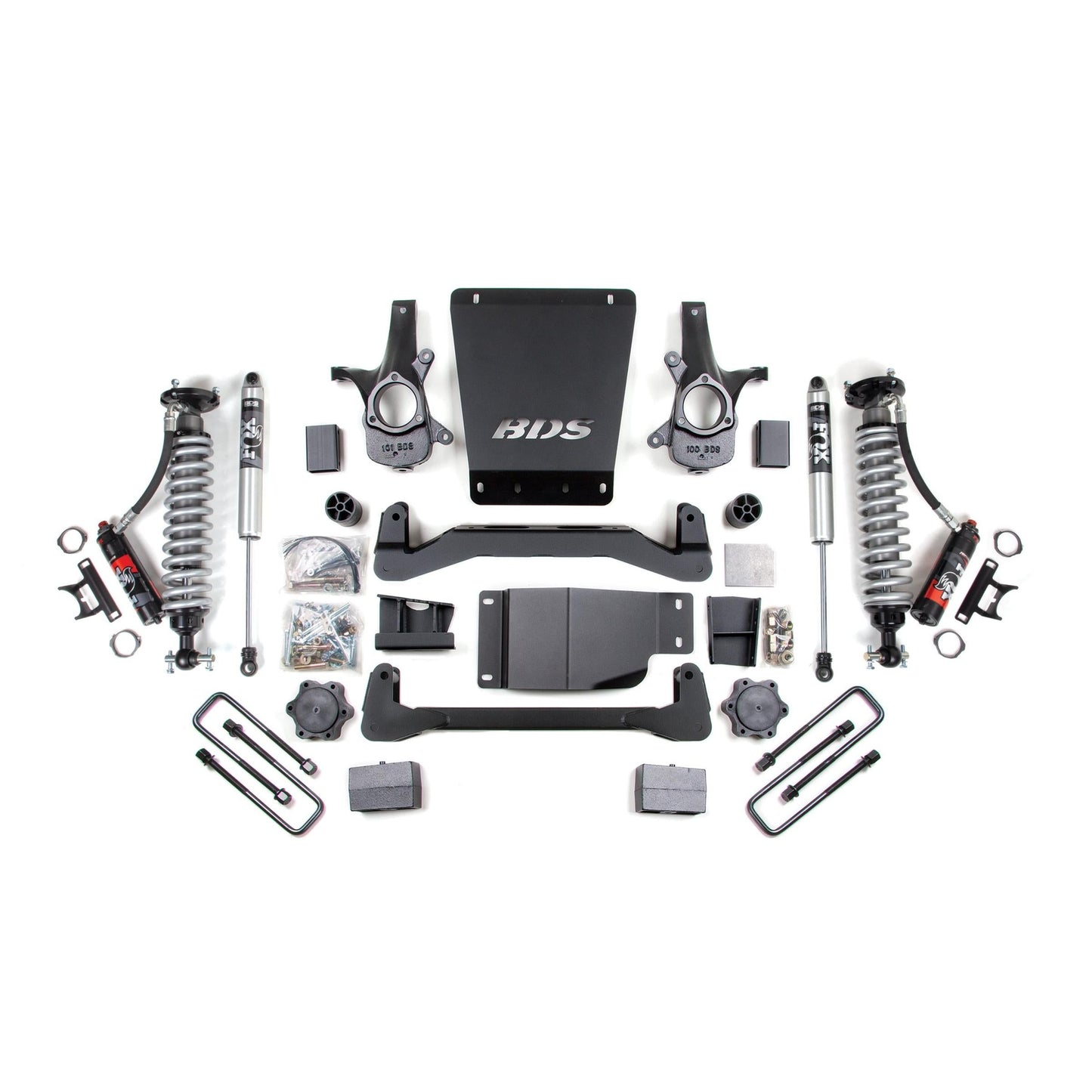 BDS Suspension | 4 Inch Lift Kit FOX 2.0 Performance Elite 5 Inch Block Lift Coil-Over 07-13 Silverado/Sierra 1500 4WD BDS Suspension | BDS184PSS