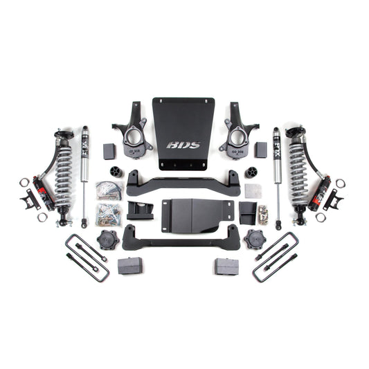 BDS Suspension | 4 Inch Lift Kit FOX 2.0 Performance Elite 5 Inch Block Lift Coil-Over 07-13 Silverado/Sierra 1500 4WD BDS Suspension | BDS184PSS