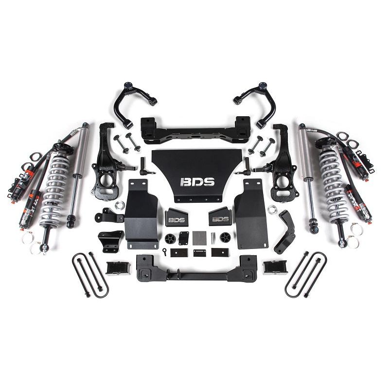 BDS Suspension | 2025 Silverado/Sierra 1500 4WD 4 Inch Suspension Lift Kit V8 Gas 3 Inch Rear Block -Fox 2.5 PES C/O Front Fox 2.5 PES Rear BDS Suspension | BDS1851PES