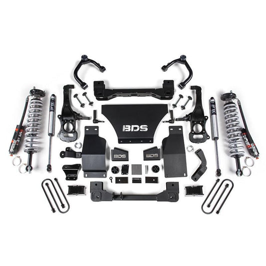 BDS Suspension | 2025 Silverado/Sierra 1500 4WD 4 Inch Suspension Lift Kit V8 Gas 3 Inch Rear Block -Fox 2.5 PES C/O Front Fox 2.0 PS Rear BDS Suspension | BDS1851PSS