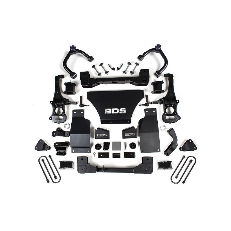 BDS Suspension | 2025 Silverado/Sierra 1500 4WD 4 Inch Suspension Lift Kit w/ARC V8 Gas 3 Inch Rear Block Spacer Front BDS Suspension | BDS1852H