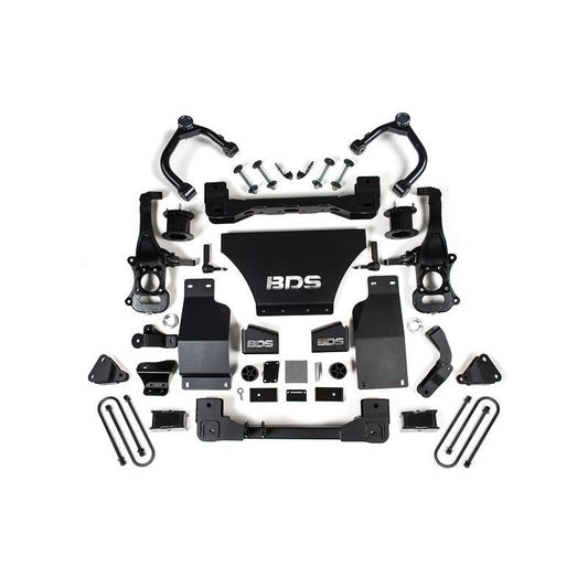 BDS Suspension | 2025 Silverado/Sierra 1500 4WD 4 Inch Suspension Lift Kit w/ARC V8 Gas 3 Inch Rear Block Spacer Front BDS Suspension | BDS1852H