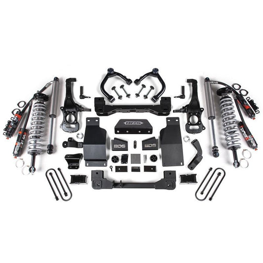 BDS Suspension | 2025 Silverado/Sierra 1500 4WD 4 Inch Suspension Lift Kit 3.0 Diesel / 2.7 Gas 3 Inch Rear Block -Fox 2.5 PES C/O Front Fox 2.5 PES Rear BDS Suspension | BDS1853PES