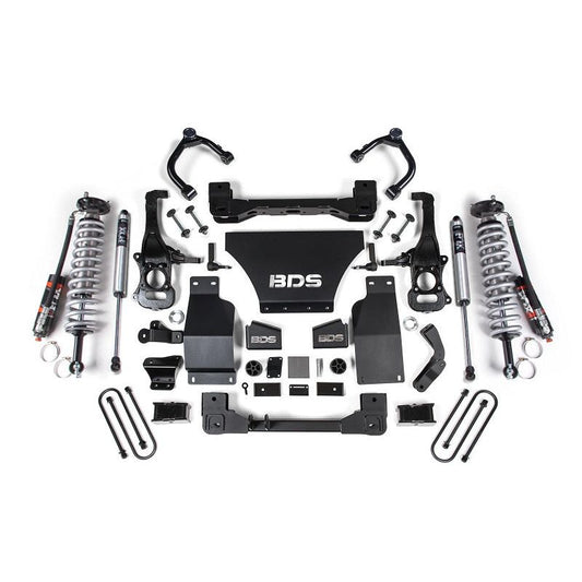 BDS Suspension | 2025 Chevy TB/GMC AT4 1500 4WD 2.5 Inch Suspension Lift Kit V8 Gas 1 Inch Rear Block -Fox 2.5 PES C/O Front Fox 2.0 PS Rear BDS Suspension | BDS1855PSS