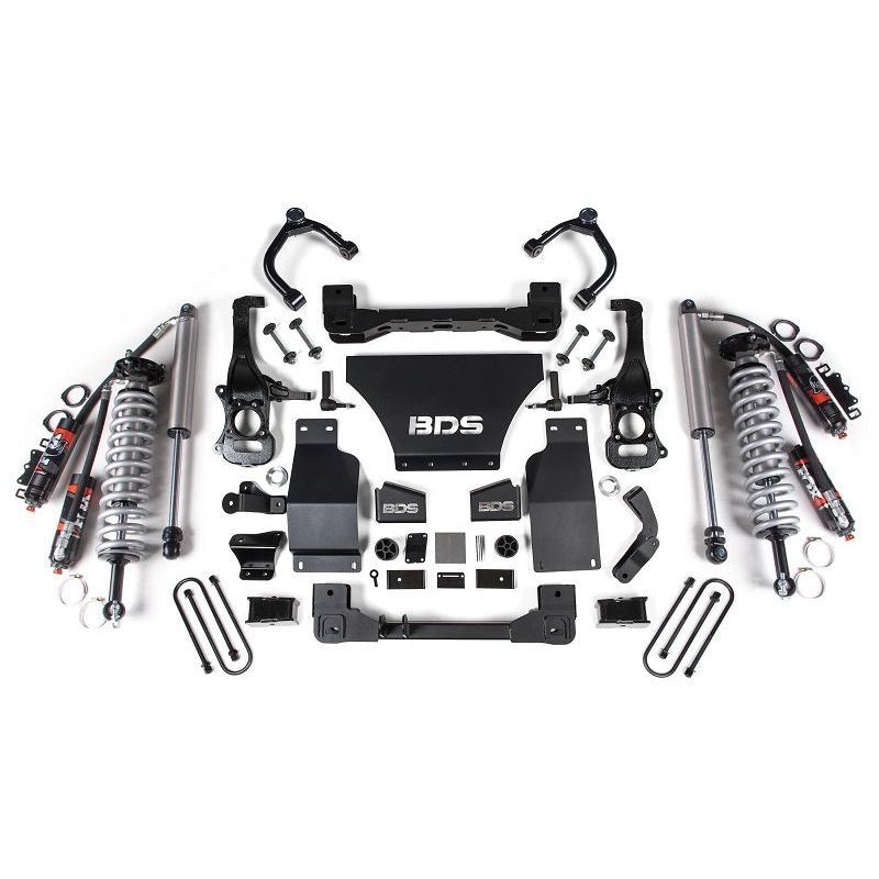 BDS Suspension | 2025 Chevy TB/GMC AT4 1500 4WD 2.5 Inch Suspension Lift Kit 3.0 Diesel / 2.7 Gas 1 Inch Rear Block -Fox 2.5 PES C/O Front Fox 2.0 PS Rear BDS Suspension | BDS1856PSS