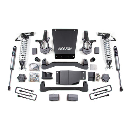 BDS Suspension | 4 Inch Lift Kit FOX 2.5 Coil-Over Silverado/Sierra 1500 07-13 4WD Leaf Springs Fox 2.5 Performance Shocks | BDS185FDSC