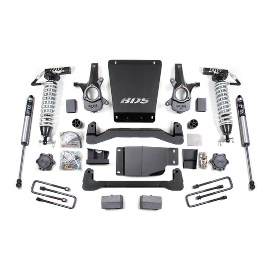 BDS Suspension | 4 Inch Lift Kit FOX 2.5 Coil-Over Silverado/Sierra 1500 07-13 4WD Leaf Springs Fox 2.5 Performance Shocks | BDS185FDSC