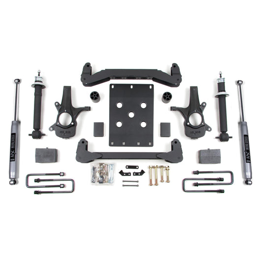 BDS Suspension | 4 Inch Lift Kit Silverado/Sierra 1500 07-13 2WD Leaf Springs Fox 2.0 Performance | BDS187FS