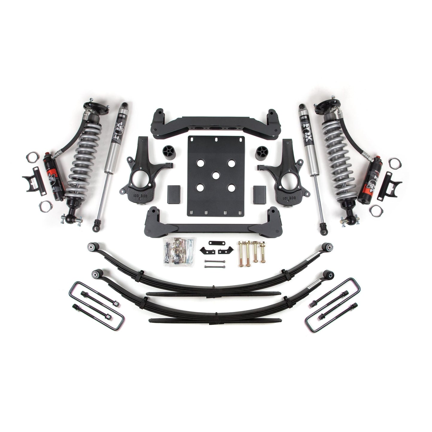 BDS Suspension | 4 Inch Lift Kit FOX 2.0 Performance Elite 5 Inch Leaf Springs Coil-Over 07-13 Silverado/Sierra 1500 2WD BDS Suspension | BDS187PSS