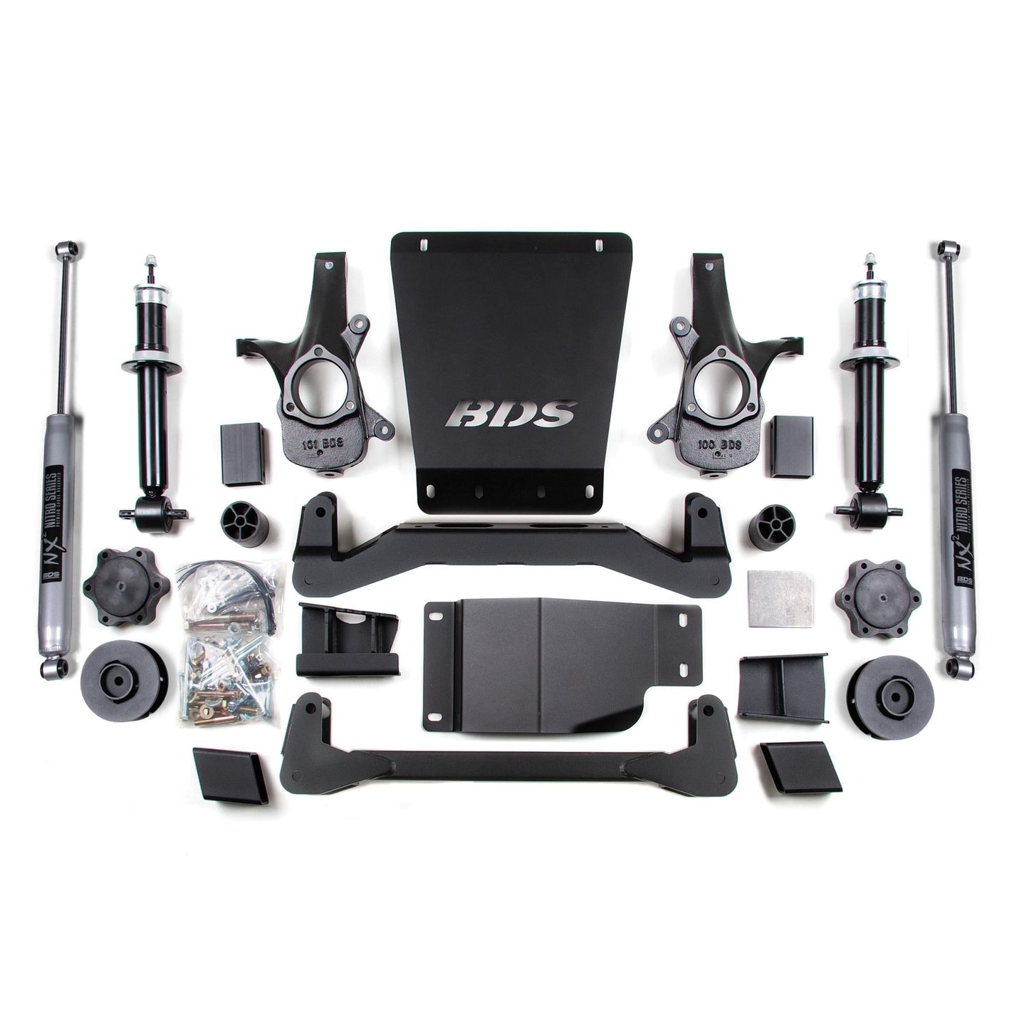 BDS Suspension | 4 Inch Lift Kit Avalanche Surburban Tahoe or Yukon 1500 07-14 4WD 2 Inch Lift Coil Spacer Fox 2.0 Performance Shocks | BDS188FS