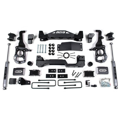 BDS Suspension | 6 Inch Lift Kit Ford F150 21-24 4WD 4 Inch Block NX2 Nitro Shocks | BDS1900H