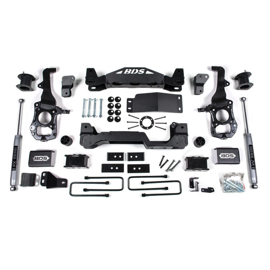 BDS Suspension | 4 Inch Lift Kit Ford F150 21-24 4WD 2 Inch Block Fox 2.0 Performance Shocks | BDS1902FS