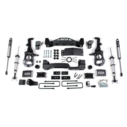 BDS Suspension | 4 Inch Lift Kit FOX 2.0 Strut Ford F150 21-24 4WD 1 Inch Block Fox 2.0 Performance Shocks | BDS1902FSR